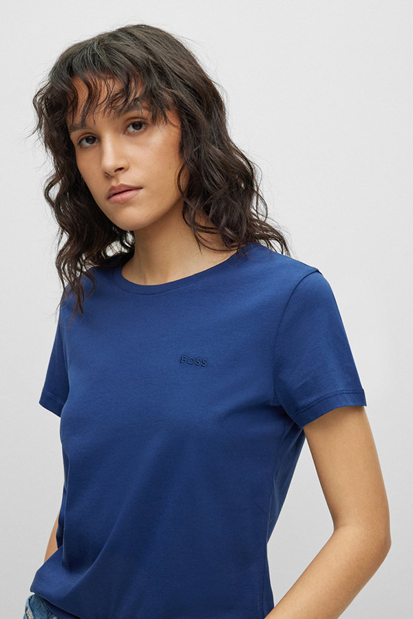 ΜΠΛΟΥΖΑ T-SHIRT BOSS - 407 ΜΠΛΕ